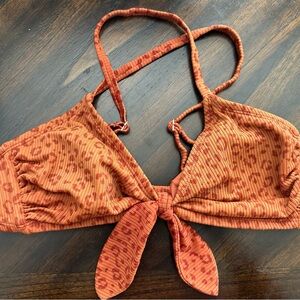 Xhilaration D/DD Swim Top in Rust Orange